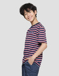 Nevada Yarndyed Pe Stripe Print Possible Kaos Anak Laki-Laki
