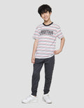 Nevada Yarndyed Pe Stripe Print Ambition Kaos Anak Laki-Laki