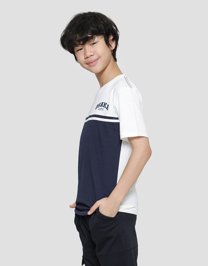 Nevada Cut & Sew Osaka City Kaos Lengan Pendek Anak Laki-Laki