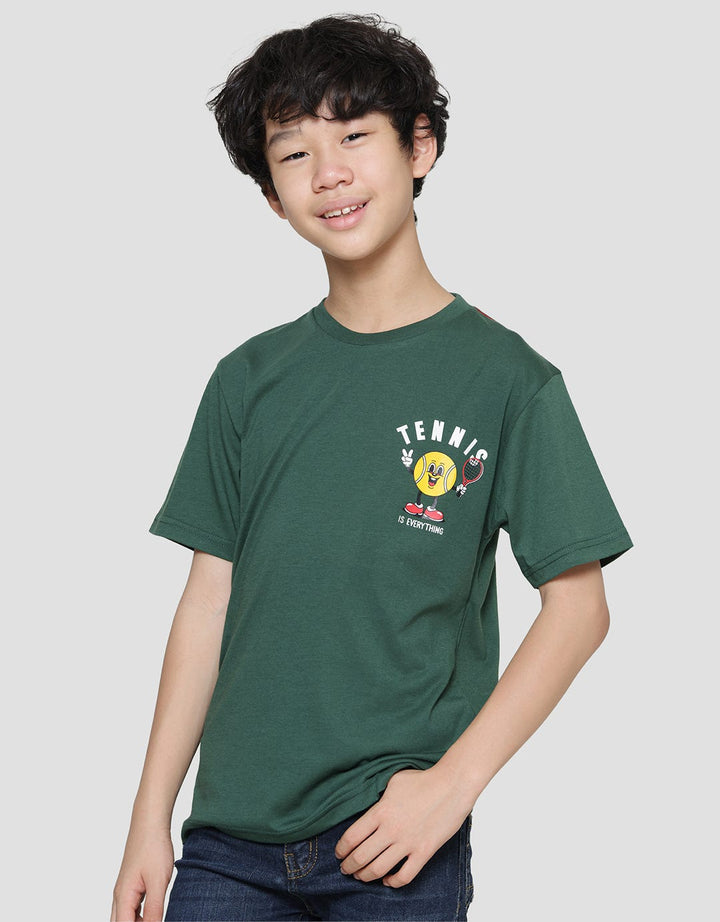 Nevada Print Character Tennis Kaos Lengan Pendek Anak Laki-Laki