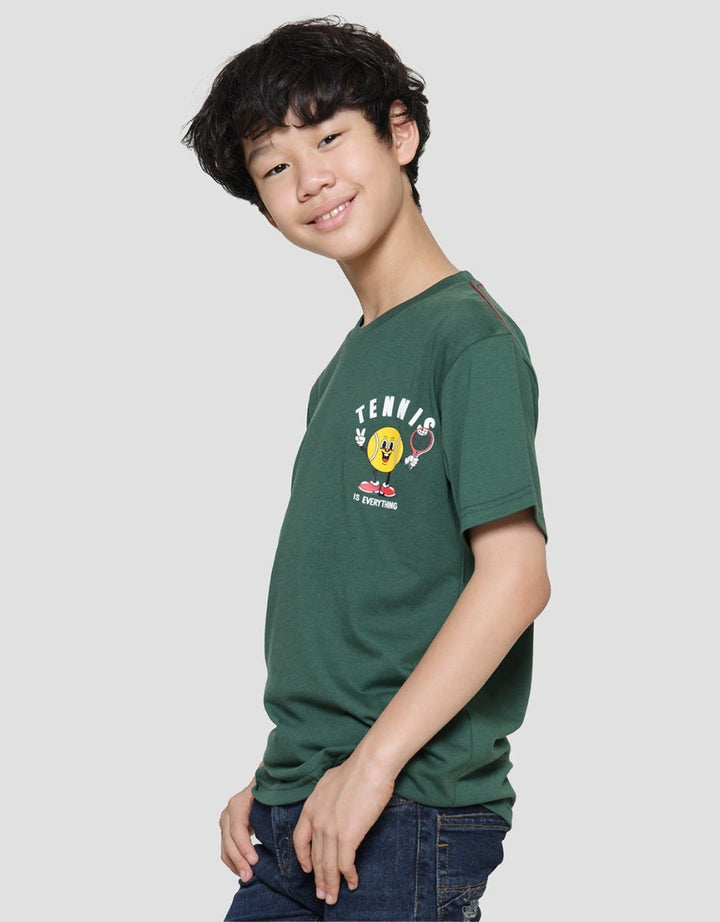Nevada Print Character Tennis Kaos Lengan Pendek Anak Laki-Laki