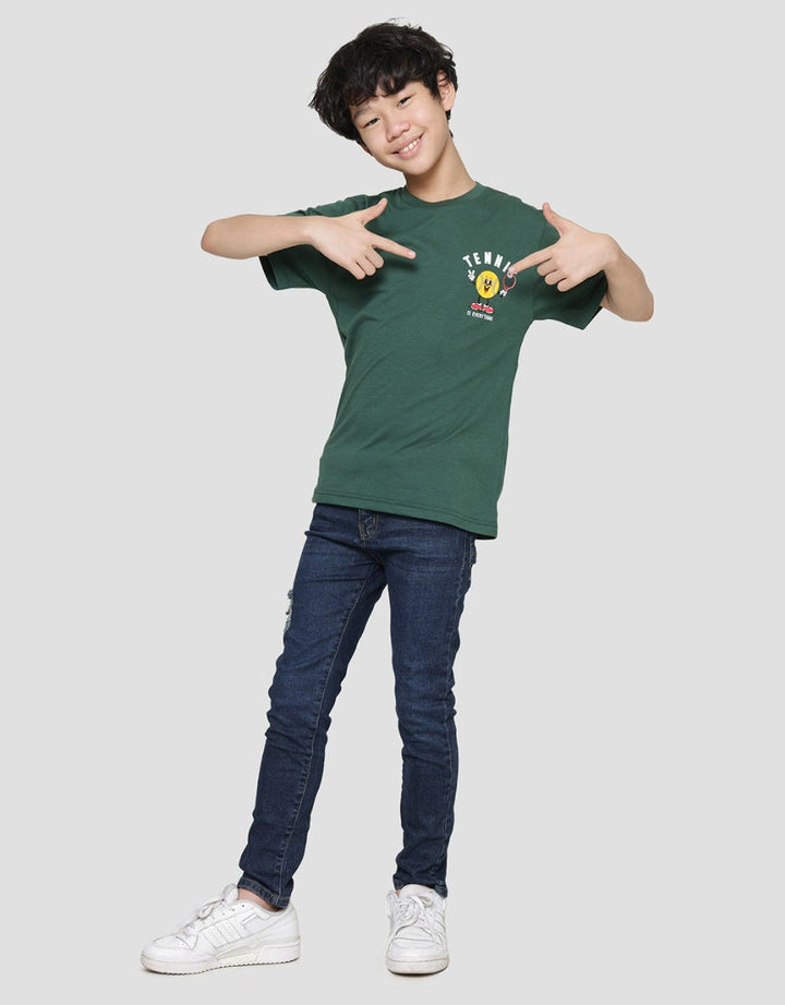 Nevada Print Character Tennis Kaos Lengan Pendek Anak Laki-Laki
