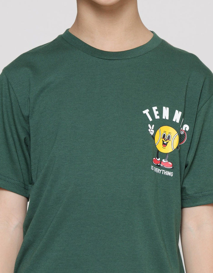 Nevada Print Character Tennis Kaos Lengan Pendek Anak Laki-Laki