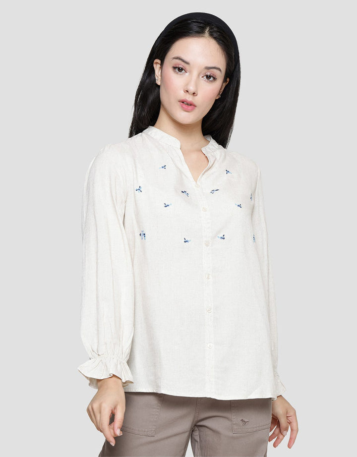 Connexion Down Embro Blouse Lengan Panjang Wanita