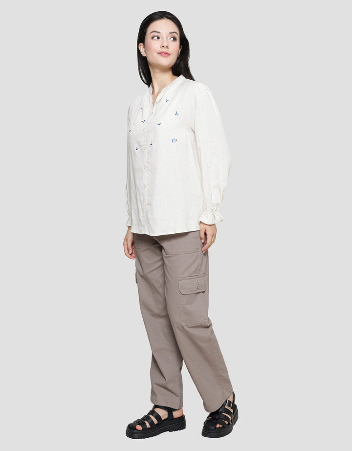 Connexion Down Embro Blouse Lengan Panjang Wanita