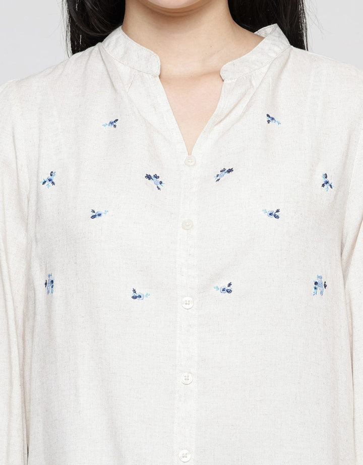 Connexion Down Embro Blouse Lengan Panjang Wanita