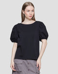 Connexion Puff Sleeve Kaos Wanita