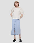 Connexion Puff Sleeve Kaos Wanita