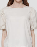 Connexion Puff Sleeve Kaos Wanita