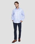 Cole Dobby Stripe Kemeja Regular Pria