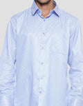 Cole Dobby Stripe Kemeja Regular Pria