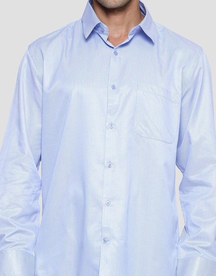 Cole Dobby Stripe Kemeja Regular Pria