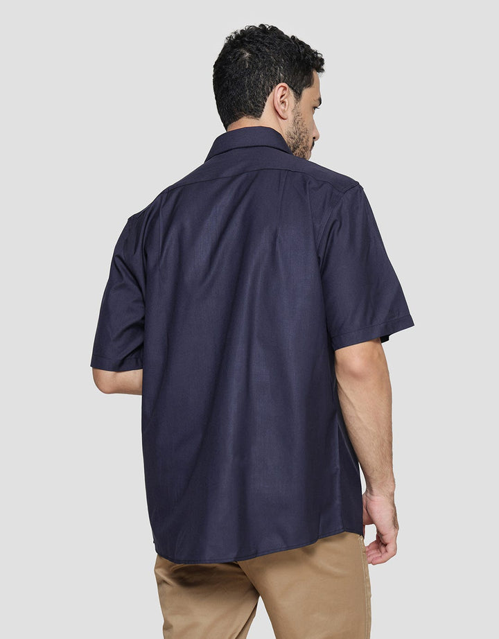 Cole Solid Filafil Cvc Regular Short Sleeve Shirt Men