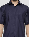 Cole Solid Filafil Cvc Regular Short Sleeve Shirt Men