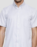 Stanley Adams Slim Texture Dobby Cvc Men's Short Sleeve Shirt