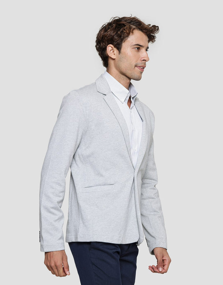 Stanley Adams Knit Double Pique Cvc Blazer Pria