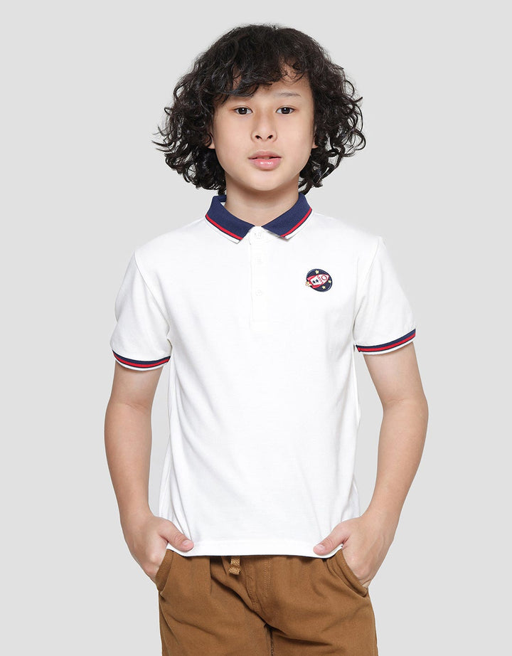 Little M Solid Patch Kaos Polo Anak Laki-Laki