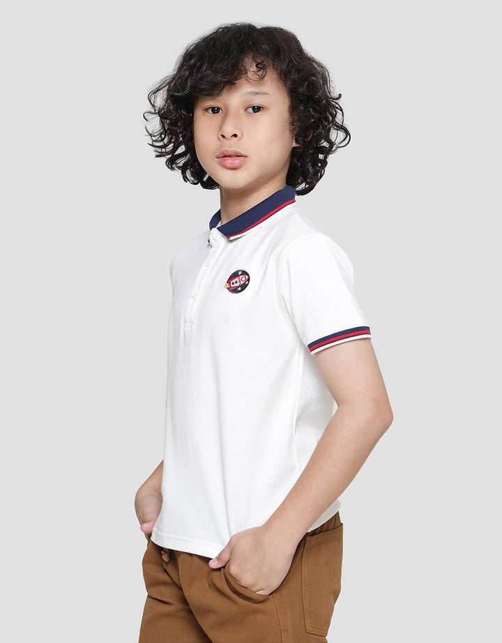 Little M Solid Patch Kaos Polo Anak Laki-Laki