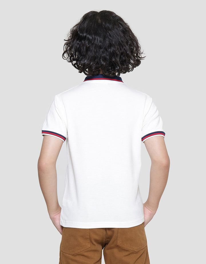 Little M Solid Patch Kaos Polo Anak Laki-Laki