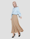 Annisa Texture Poly Basic A Line Rok Maxi Wanita
