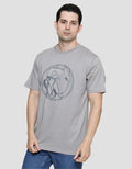 Marvel Iron Man Face Outline Kaos Lengan Pendek Pria