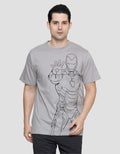 Marvel Iron Man Outline Casual Men's T-Shirt