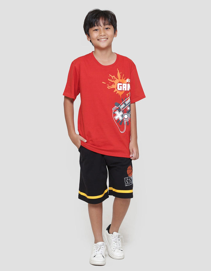 Aero Exp Gamer Kaos Lengan Pendek Anak Laki-laki