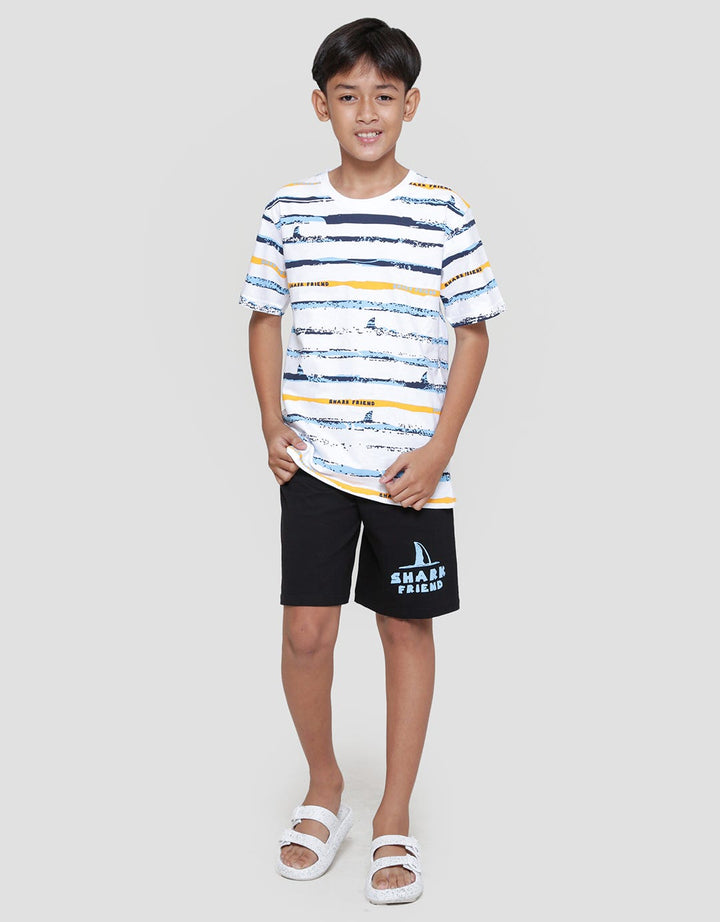 Aero Shark Friends Dewshark Baju Set Anak Laki-laki