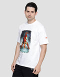 Marvel Iron Man Front Print Kaos Pria