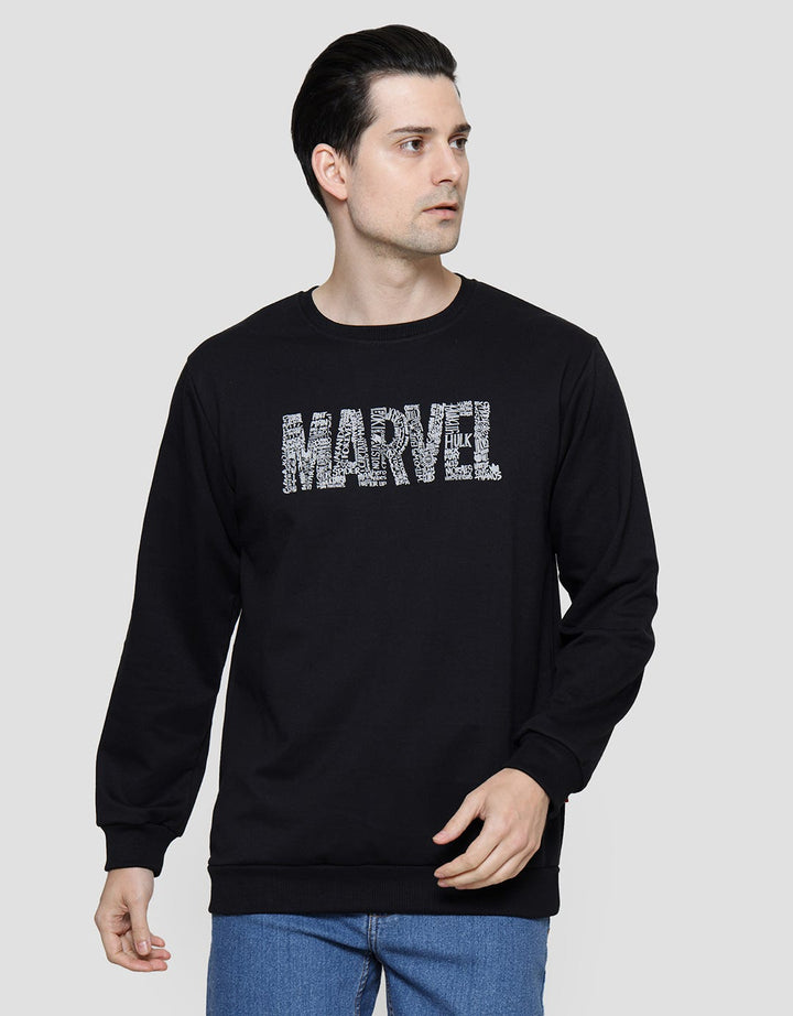 Marve Logo Puff Artpack Sweater Pria