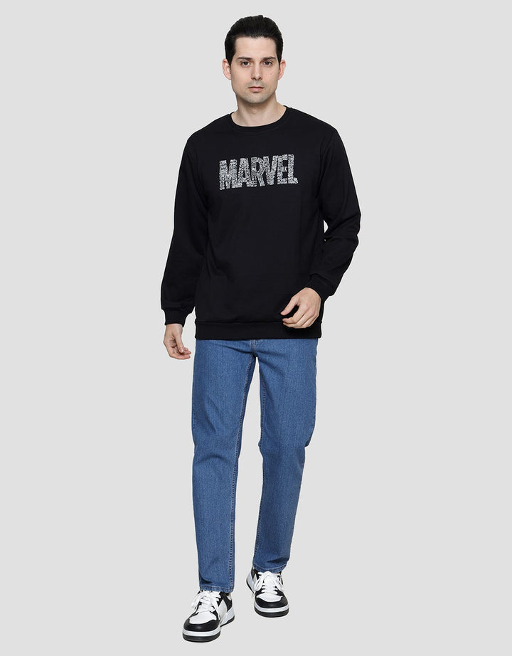 Marve Logo Puff Artpack Sweater Pria