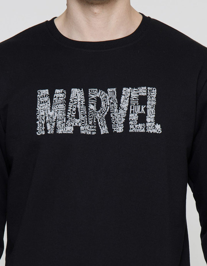 Marve Logo Puff Artpack Sweater Pria
