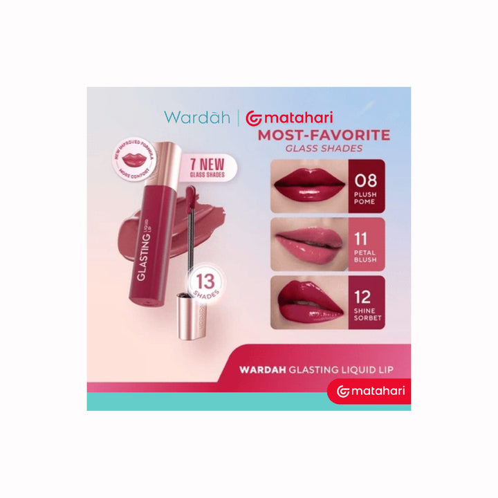 Wardah Glasting Liquid Lip 05 Glazing Berry 3.5 gr