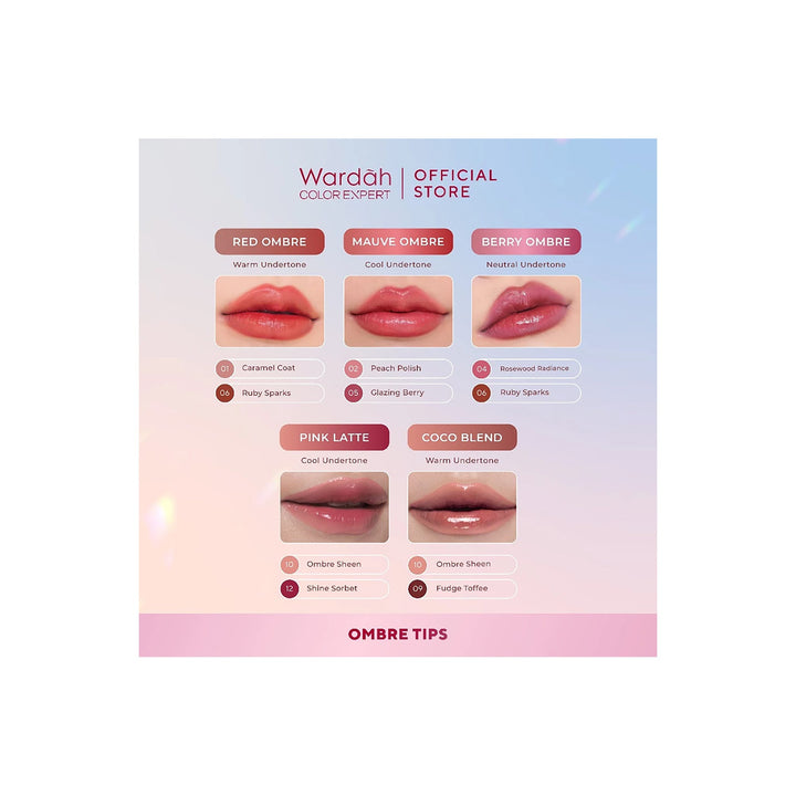 Wardah Glasting Liquid Lip 05 Glazing Berry 3.5 gr