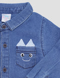 Pipiniko Dino Pockets Boys Long Sleeve Shirt