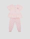 Pipiniko Ribbed Heart Girls Outfit Set W Leggings