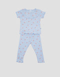 Pipiniko Flower Pakaian Set W Legging Anak Perempuan