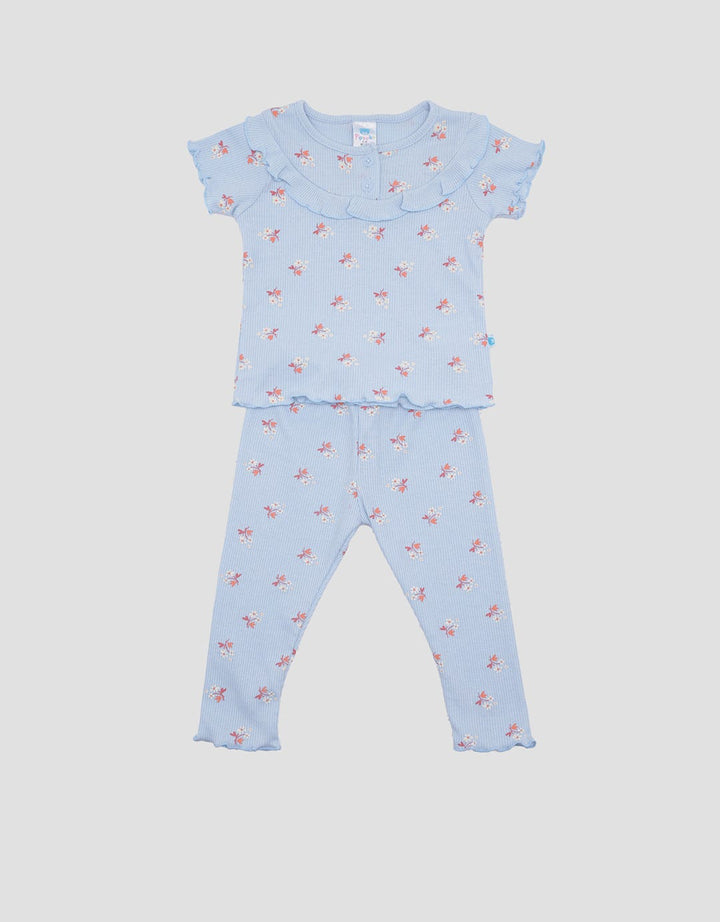Pipiniko Flower Pakaian Set W Legging Anak Perempuan