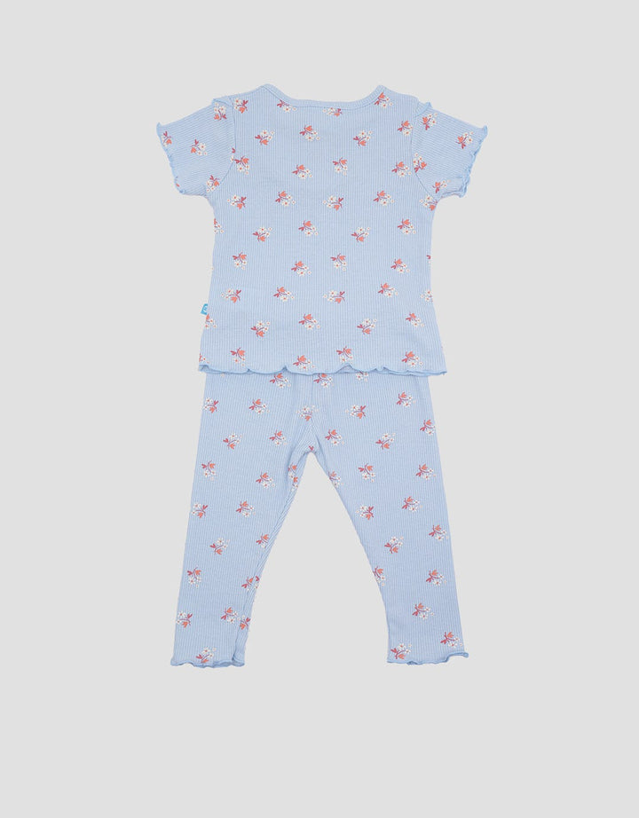 Pipiniko Flower Pakaian Set W Legging Anak Perempuan