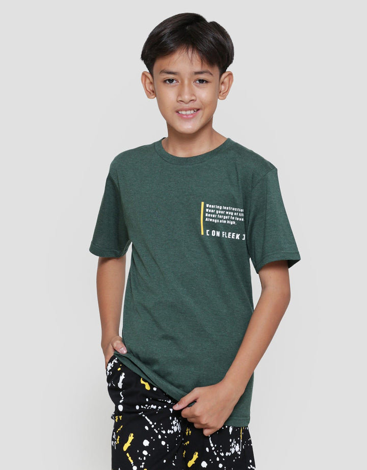 Nevada Print Side On Fleek Kaos Lengan Pendek Anak Laki-Laki