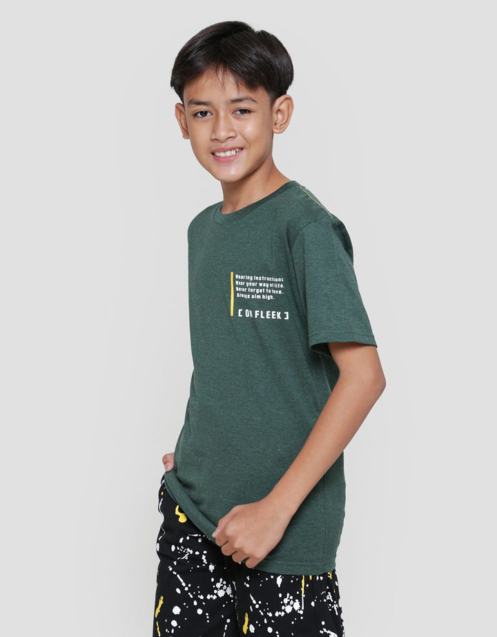 Nevada Print Side On Fleek Kaos Lengan Pendek Anak Laki-Laki