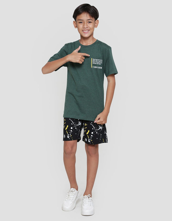 Nevada Print Side On Fleek Kaos Lengan Pendek Anak Laki-Laki