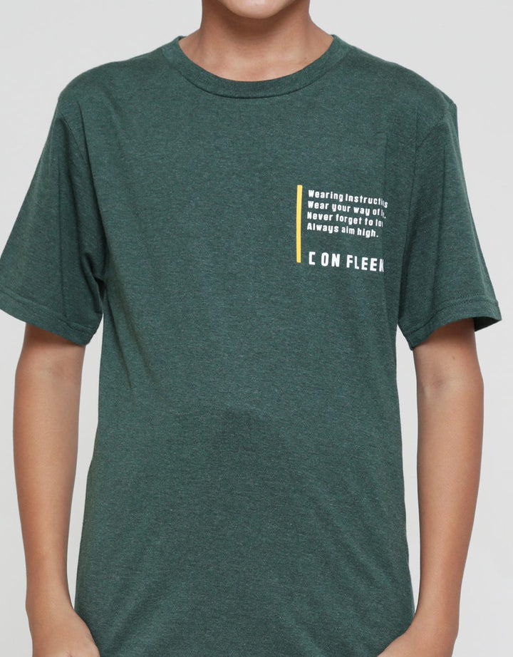 Nevada Print Side On Fleek Kaos Lengan Pendek Anak Laki-Laki