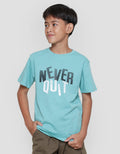 Nevada Print Never Quit Kaos Lengan Pendek Anak Laki-laki