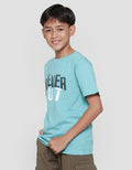 Nevada Print Never Quit Kaos Lengan Pendek Anak Laki-laki
