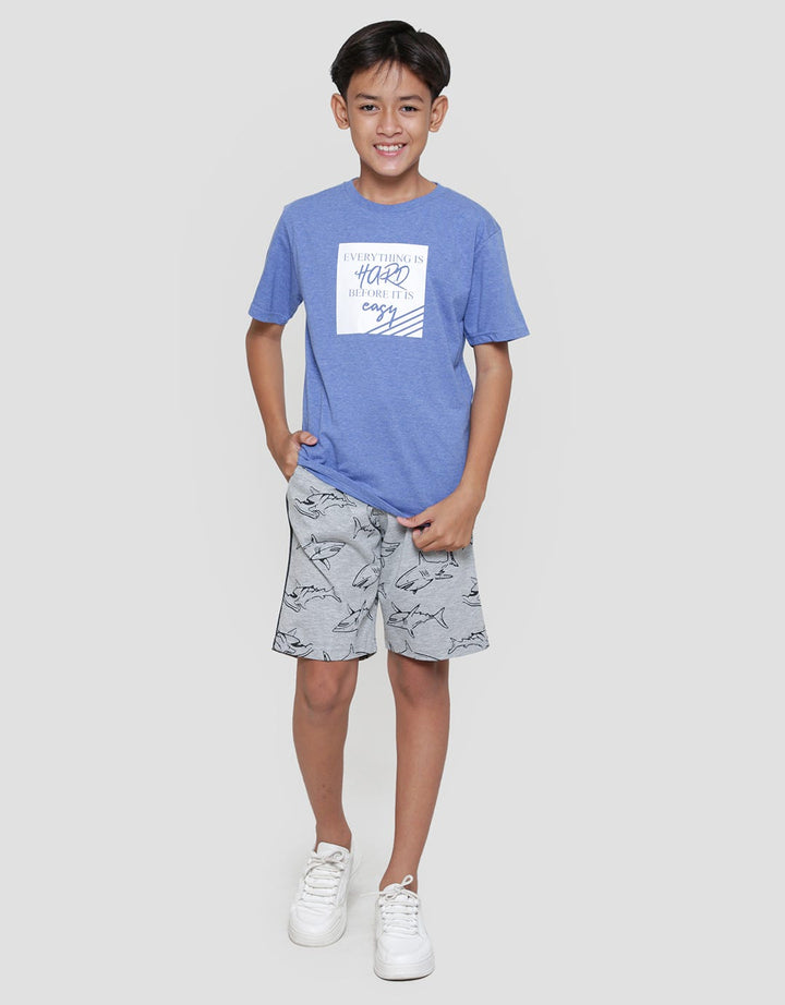 Nevada Print Everything Is Hard Before It Easy Kaos Anak Laki-laki