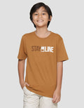 Nevada Stay Online Print Kaos Lengan Pendek Anak Laki-laki