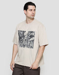 Nevada Baby Terry Print Kaos Oversize Pria