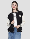 Nevada Varsity Solid Jaket Wanita