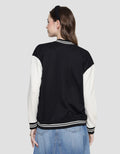 Nevada Varsity Solid Jaket Wanita